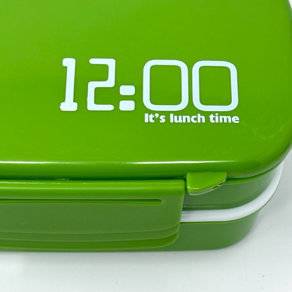 Bento Double Stack Rectangular Plastic Microwavable Lunch Box - Picture 2 of 7